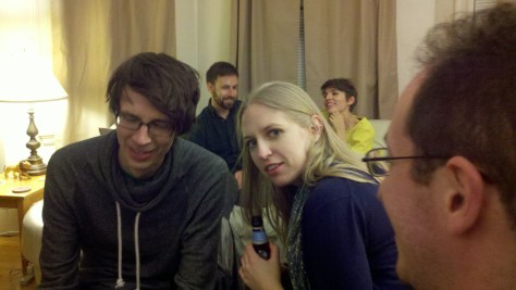 Classical fans in their natural habitat.